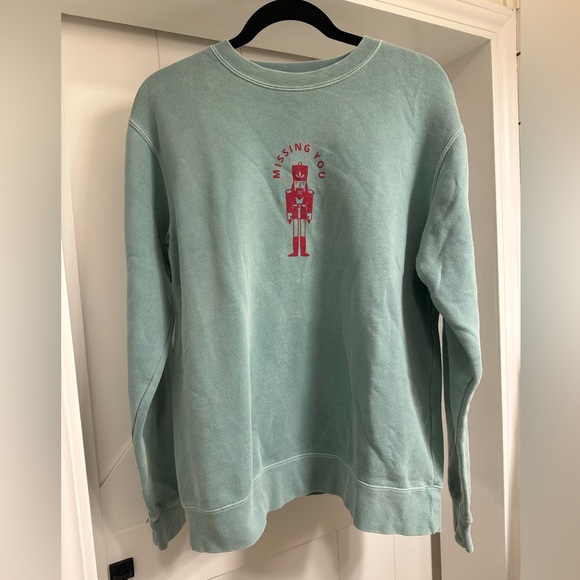 Covet Dance Missing you mint green nutcracker swestshirt individually dyed Small - Picture 1 of 9